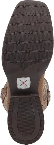 Vista 6 de Twisted X Ruff Stock de 13 pulgadas para mujer, punta cuadrada ancha