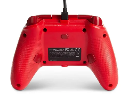 Vista 6 de PowerA Enhanced Wired Controller for Xbox - Red Gamepad Wired Video Game Controller Gaming Controller Xbox Series XS Xbox One - Xbox Series X