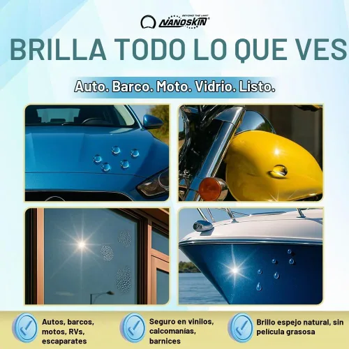 Vista 4 de Nanoskin Hydro Express hidrofóbicos Spray de polímero Añade brillo y brillo, fórmula avanzada, brillo duradero, brillo mejorado, rendimiento sin