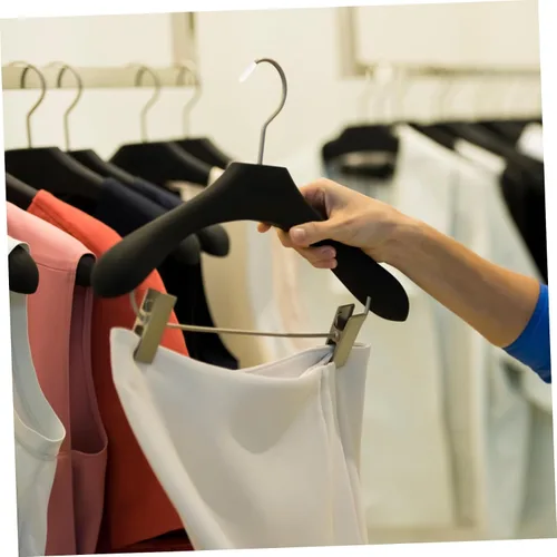Vista 2 de Outanaya 300 piezas de tapas protectoras de extremo de gancho para perchas de ropa, fácil instalación de empuje, almacenamiento conveniente
