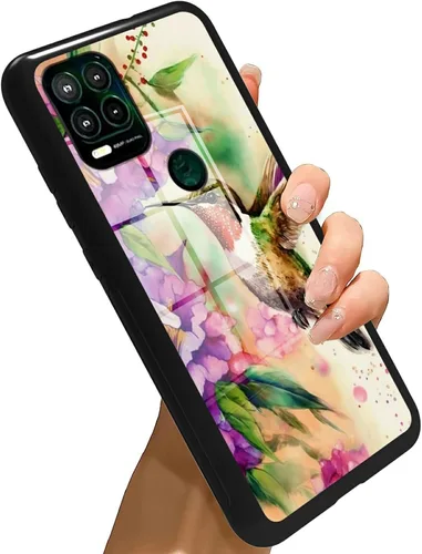 Vista 404 de Funda para Motorola Moto G Stylus 5G 2021 de vidrio templado, funda negra con diseño de mujer negra africana para mujeres y hombres, antiarañazos, a