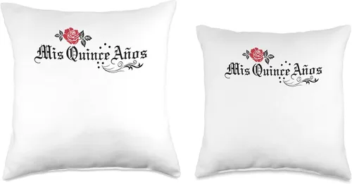 Vista 3 de 15 Birthday Quinceanera Gifts Sweet 15 Mexican Birthday Party Quinceanera Mis Quince Años - Almohada de 16 x 16 pulgadas, multicolor