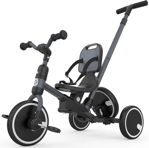 Vista 10 de besrey Triciclo para niños pequeños con rueda de repuesto, bicicleta para niños de 1 a 3 años, triciclo 5 en 1 para niños con asa de empuje