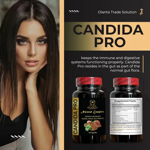 Vista 7 de Suplemento de apoyo Candida All Natural - Apoyo inmunológico, suplemento de limpieza de Candida a base de plantas, desintoxicación natural, 1