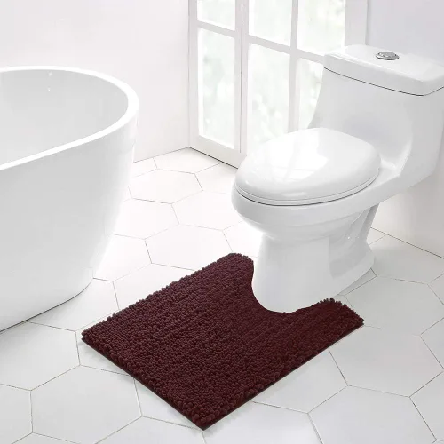 Vista 14 de Walensee Alfombra de baño antideslizante (32x20, azul oscuro) absorbente de agua, súper suave, felpilla peluda, lavable a máquina, se seca