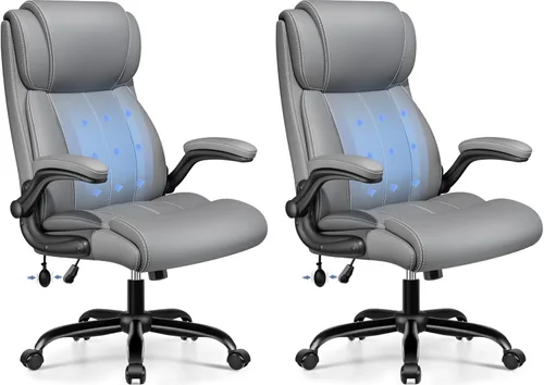 Vista 22 de BESTFAIR Ergonomic Office Chair, Desk Chair with Adjustable Lumbar Support Negro