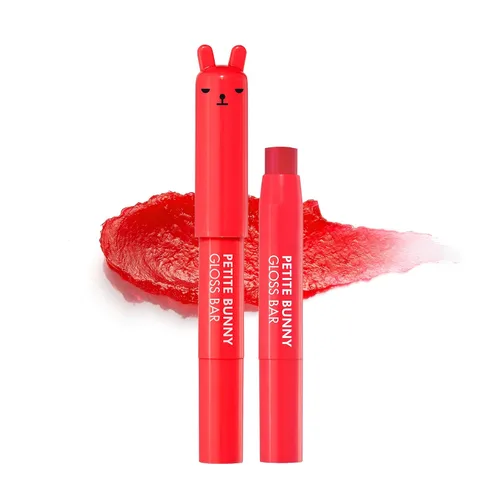 Vista 11 de TONYMOLY Petit Bunny Gloss Bar, 01 Juicy Strawberry