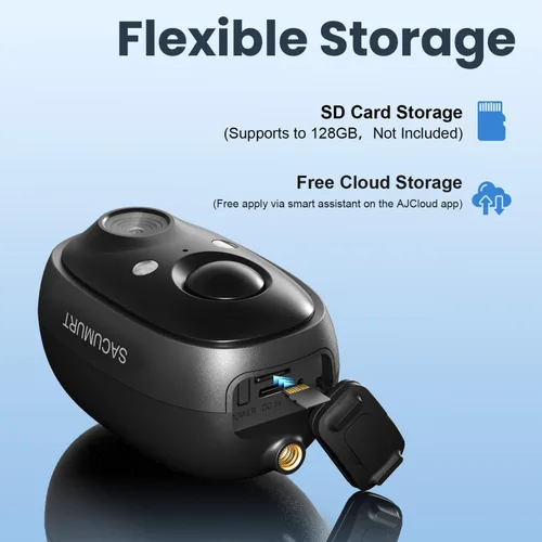 Vista 5 de Cámaras de seguridad inalámbricas para exteriores, almacenamiento en la nube gratuito, cámara WiFi de 2.4 GHz inalámbrica para exteriores, cámaras
