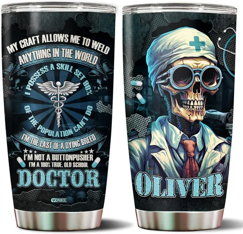 Vista 12 de Regalos personalizados para hombres, taza de viaje aislada de acero inoxidable de 20 onzas, taza de café, botella de agua, regalo para marido, hijo