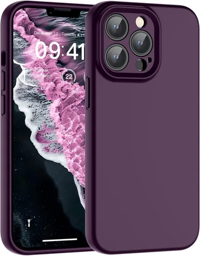 Vista 56 de SUPFINE - Funda diseñada para iPhone 12, silicona líquida premium con [forro de microfibra suave antiarañazos][protección de cámara mejorada], funda