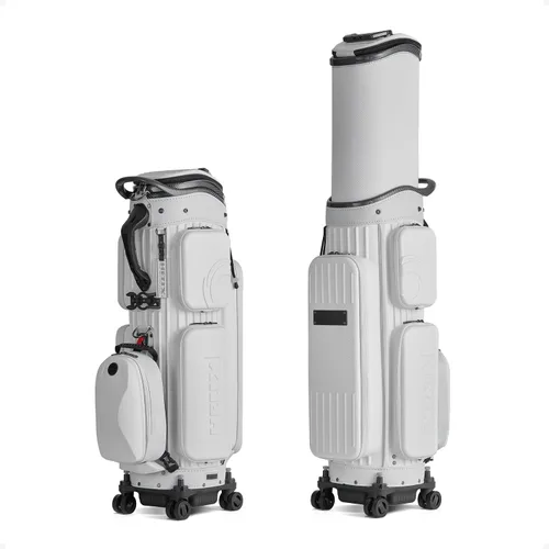 Vista 11 de HELIX Bolsa de viaje de golf de carcasa rígida con ruedas, estuche de golf de viaje 2 en 1 y bolsa de carrito diario, material de PC duradero