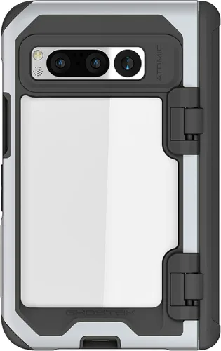 Vista 18 de Ghostek Atomic - Funda delgada transparente, parachoques de aluminio, protección resistente a prueba de golpes para Google Pixel 7 (6.3 pulgadas)