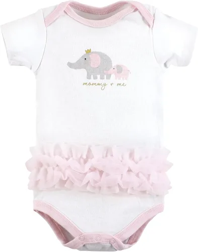Vista 182 de Hudson Baby baby-girls Cotton Bodysuits 3-pack