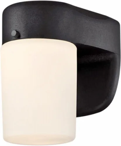 Vista 7 de 6106700 - Lámpara de pared LED regulable con sensor de atardecer a amanecer, acabado negro con vidrio de ópalo esmerilado