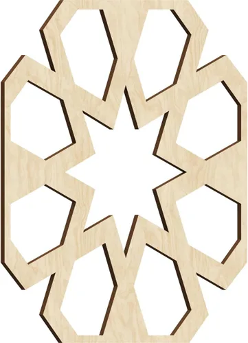 Vista 26 de Jackson Decorative Fretwork Wood Wall Panels, Large, 23 3/8" W x 23 3/8" H x 1/4" T, Cherry