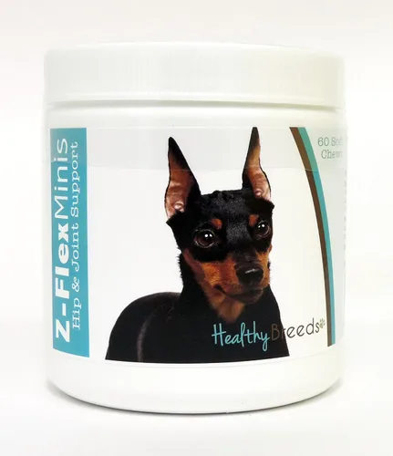 Vista 92 de Healthy Breeds Affenpinscher Z-Flex Minis - Masticables suaves para cadera y articulaciones, 60