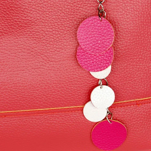 Vista 2 de Dolce Pink Lady Bolso de mano de cuero sintético de doble asa de moda, Rosado