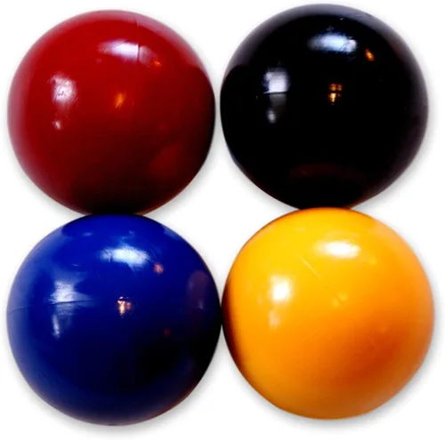 Vista 2 de Replacement Croquet Balls, Hard Polymer Plastic (Black)