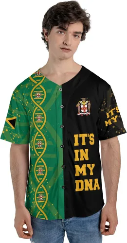 Vista 5 de Camiseta de béisbol de Jamaica con nombre personalizado, camiseta jamaicana personalizada, uniforme de orgullo de Jamaica, unisex, S-5XL