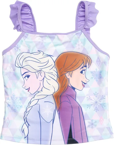 Vista 5 de Disney Minnie Mouse Frozen Princess Belle - Juego de traje de baño de 3 piezas tankini parte superior inferior de bikini para niños pequeños a niños