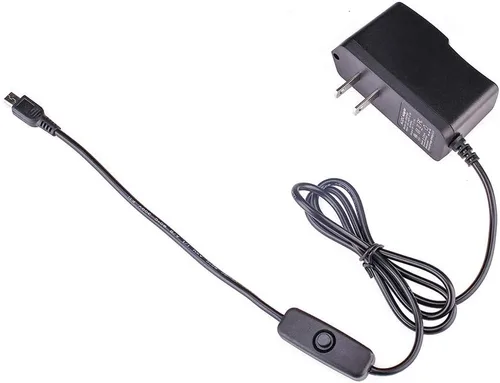 Vista 4 de Fuente de alimentación para Raspberry Pi 2 3 b b+5V 2.5A adaptador de cargador micro USB con interruptor de encendido y apagado