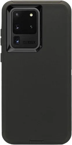 Vista 3 de Funda para Galaxy S20 Ultra (6.9 pulgadas), resistente de cuerpo completo, protección contra caídas de grado militar, funda para cinturón