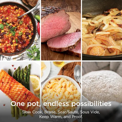 Vista 8 de Ninja® Olla Multiusos 12-en-1 PossibleCooker™ PLUS 8.5 cuartos - Cocina Múltiple Sous Vide y Fermentación Olla de Cocción Lenta, Horno Holandés