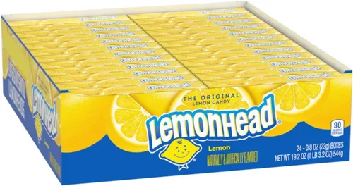 Vista 7 de Lemonhead Caramelos de limón duro, cajas de dulces de cine de 5 onzas (paquete de 12)