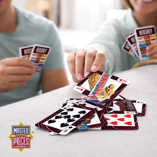 Vista 8 de MasterPieces Cartas de juego con licencia oficial de Hershey - Baraja de 54 cartas para adultos