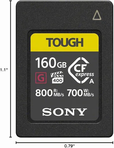 Vista 2 de Sony CFexpress Tipo A Tarjeta CFexpress Tipo A 160GB CEAG160T 800MBps Leer
