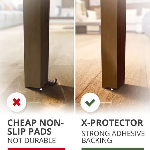 Vista 5 de Almohadillas Antideslizantes para Muebles X-PROTECTOR 48 PIEZAS - 32 piezas Redondas de 1" + 16 piezas Cuadradas de 2" Agarraderas para Muebles!