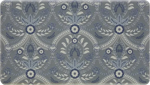 Vista 10 de Laura Ashley Juego de tapetes de cocina antifatiga Diseño floral Almeida Resistente a las manchas, el agua y la decoloración Alivio de cocina