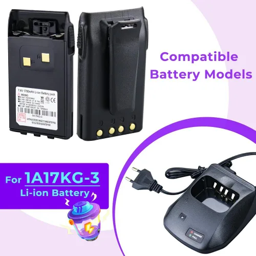 Vista 3 de Cargador de batería 1A17KG-3 para Wouxun KG-1,408.8 lbs-1,452.8 lbs-1,474.9 lbs-1,519.0 lbs-1,541.0 lbs-1,765.9 lbs-UVD1P KG-UV2D KG-UV6D Estación