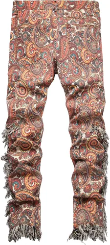 Vista 135 de Enrica Pantalones vaqueros estampados casuales para hombre