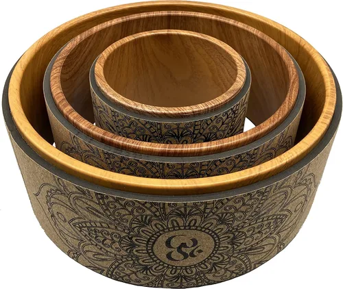 Vista 5 de Aozora Yoga Wheel 13" with Most Detailed Book Step by Step Guide on How to Do 30+ Poses! Perfect for Stretching and Improving Backbends