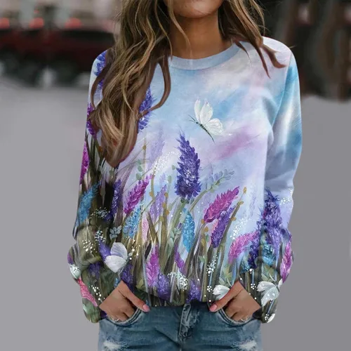 Vista 2 de SNKSDGM Sudaderas con capucha para mujer con cremallera para mujer estampado diario cuello redondo suéter de manga larga Beige