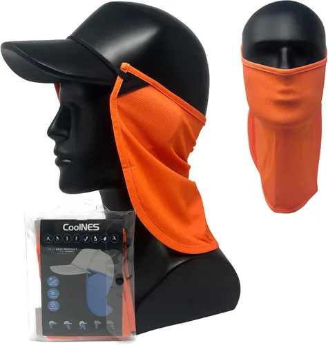 Vista 16 de CoolNES - Protección ajustable para cuello contra rayos ultravioletas, ajustable, multifuncional, 2 en 1, cubrebocas para pesca al aire libre, unisex