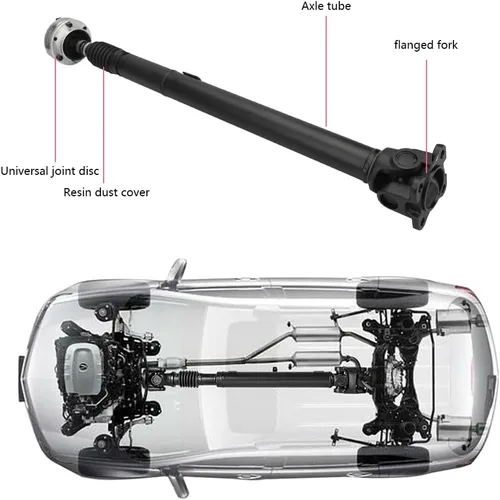 Vista 8 de HARUAM 938-126 Eje de transmisión delantero para Jeep Grand Cherokee 3.7L 2005 2006, eje de transmisión delantero Asamblea Eje de hélice 65-3018