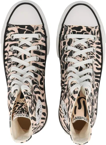 Vista 8 de Converse - Chuck Taylor All Star Tenis de mujer altos de plataforma con diseño de leopardo