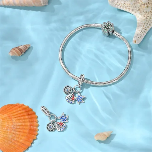 Vista 132 de LNQOBU Happy Life - Colgante para pulseras de abalorios, plata de ley 925 para mujer (con un espaciador de cuentas)