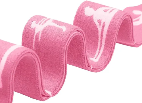 Vista 6 de Paquete de 2 Bandas Elásticas de Estiramiento Ajustables para Niños - Bandas Elásticas de 8 Bucles para Ballet, Latín, Yoga, Gimnasia y Estiramiento