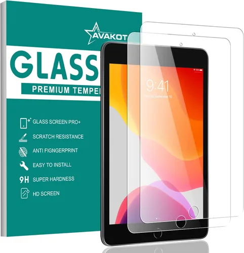 Vista 13 de Paquete de 2 protectores de pantalla para iPad Pro 10.5 Película de vidrio templado transparente resistente a los arañazos compatible con iPad Air