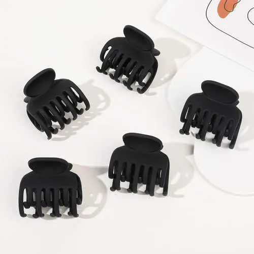 Vista 6 de Pinzas para el cabello para mujer, diseño de plátano, agarre antideslizante, con estampado de leopardo, guepardo, accesorios para niñas, pinzas