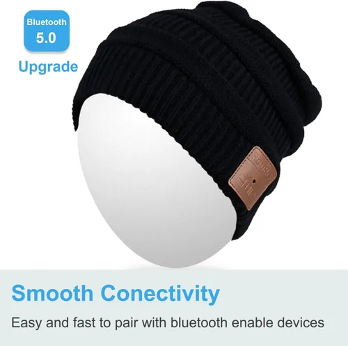 Vista 15 de Rotibox - Gorro inalámbrico con Bluetooth para deportes al aire libre, regalo de Navidad.