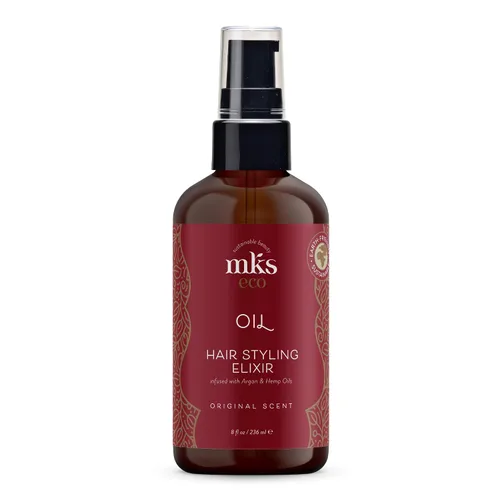 Vista 8 de MKS eco Oil - Elixir de peinado para el cabello, aceite de argán marroquí, aceite de semilla de cáñamo, hidrata y nutre el cabello, controla