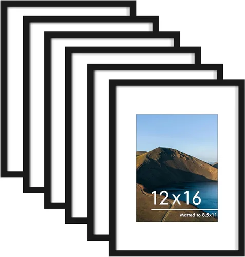 Vista 15 de PEALSN - Juego de 6 portarretratos de 5 x 7 pulgadas para fotos de 4 x 6 pulgadas con paspartú/5 x 7 pulgadas sin paspartú, para montaje en Negro