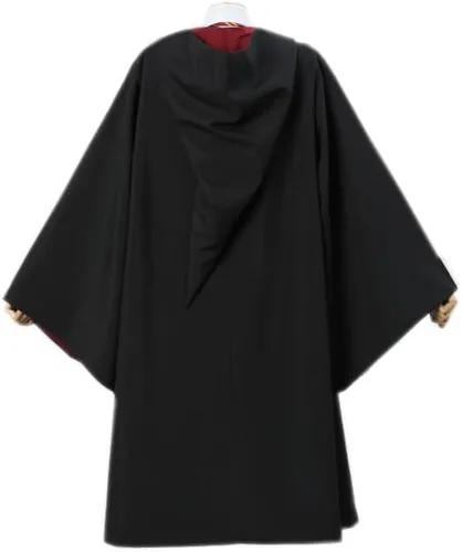 Vista 5 de Batas de mago, capa de mago, uniforme escolar, Halloween, Navidad, carnaval, cosplay, disfraz para adultos y adolescentes, capa con capucha