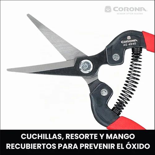 Vista 4 de Corona Corte largo curvo rojo (Tempered Steel)