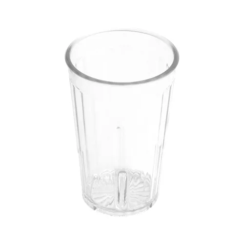 Vista 4 de G.E.T. 8809-1-CL-EC - Vasos facetados de plástico irrompibles resistentes a prueba de golpes, 9 onzas, transparente (juego de 4)