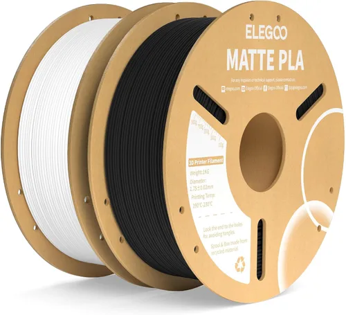 Vista 40 de ELEGOO Paquete de filamento de impresora 3D PLA mate 22 lbs 0.07 in